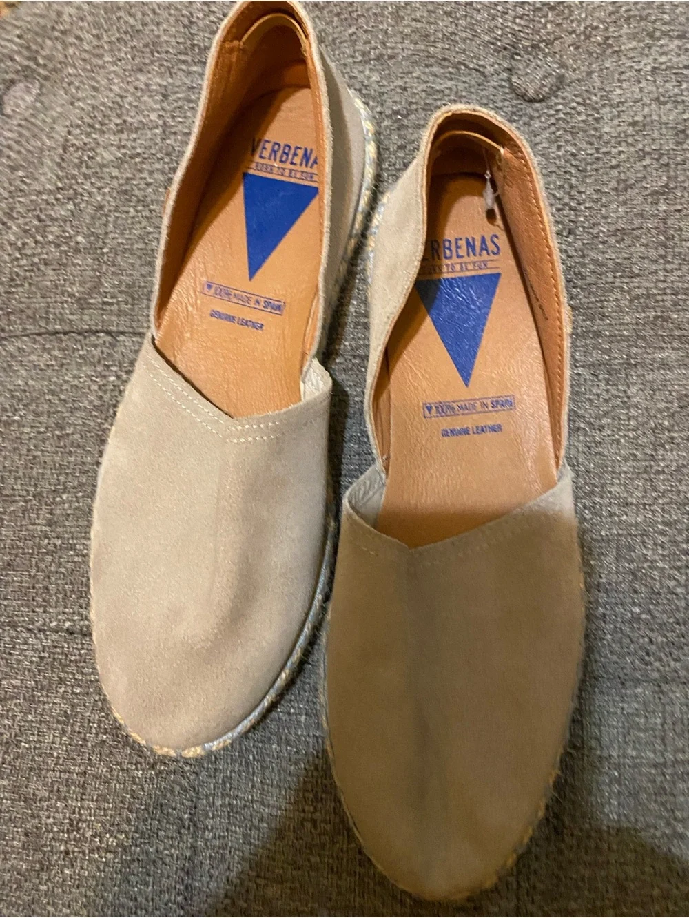 Women’s  Suede Espadrilles in Taupe